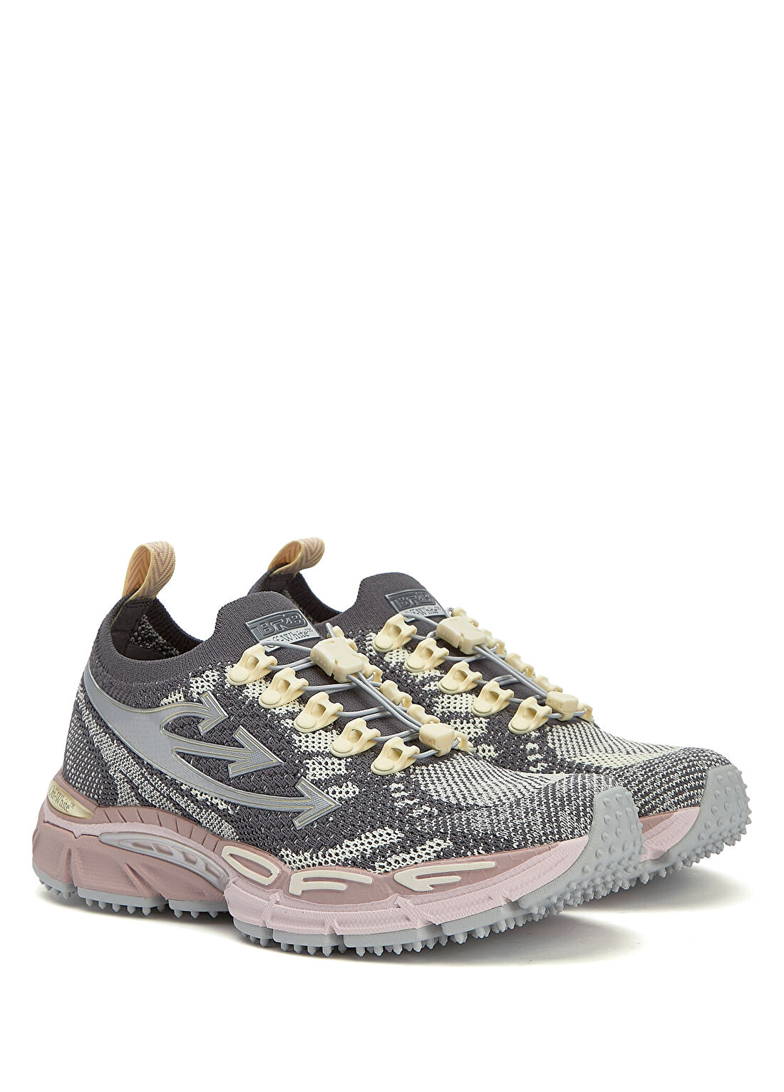 Off-White Be Right Back Gri Pembe Kadın Sneaker görsel 2