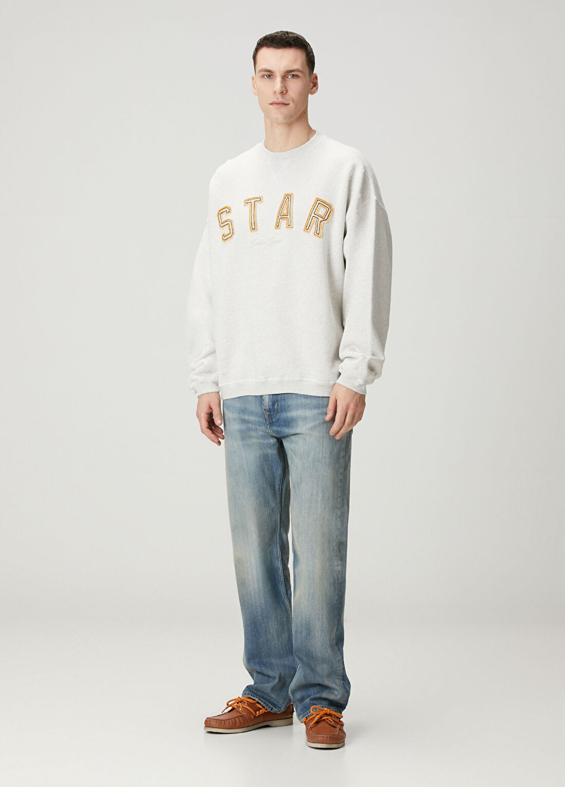 Golden Goose Star Gri Sweatshirt görsel 2