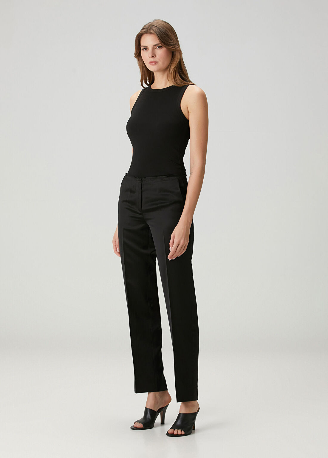 Toteme Easy Raw Edge Siyah Pantolon