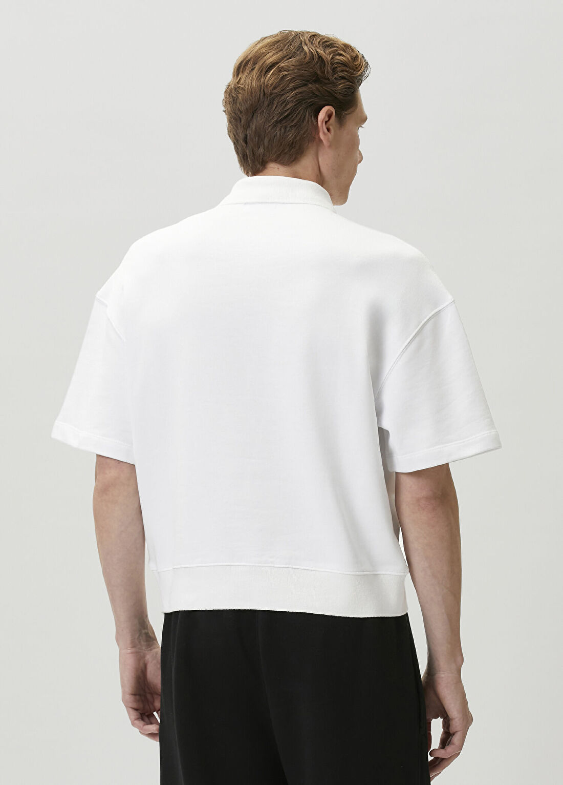 Knt Beyaz Polo Yaka T-shirt görsel 4