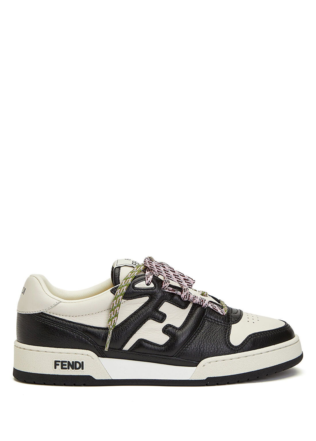 Fendi Match Siyah Kontrast Kadın Deri Sneaker