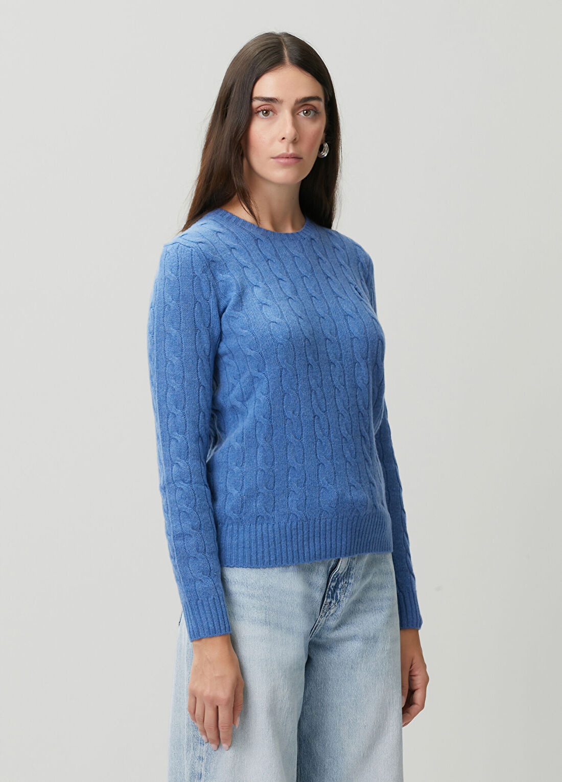 Polo Ralph Lauren Mavi Saç Örgü Yün Triko görsel 3