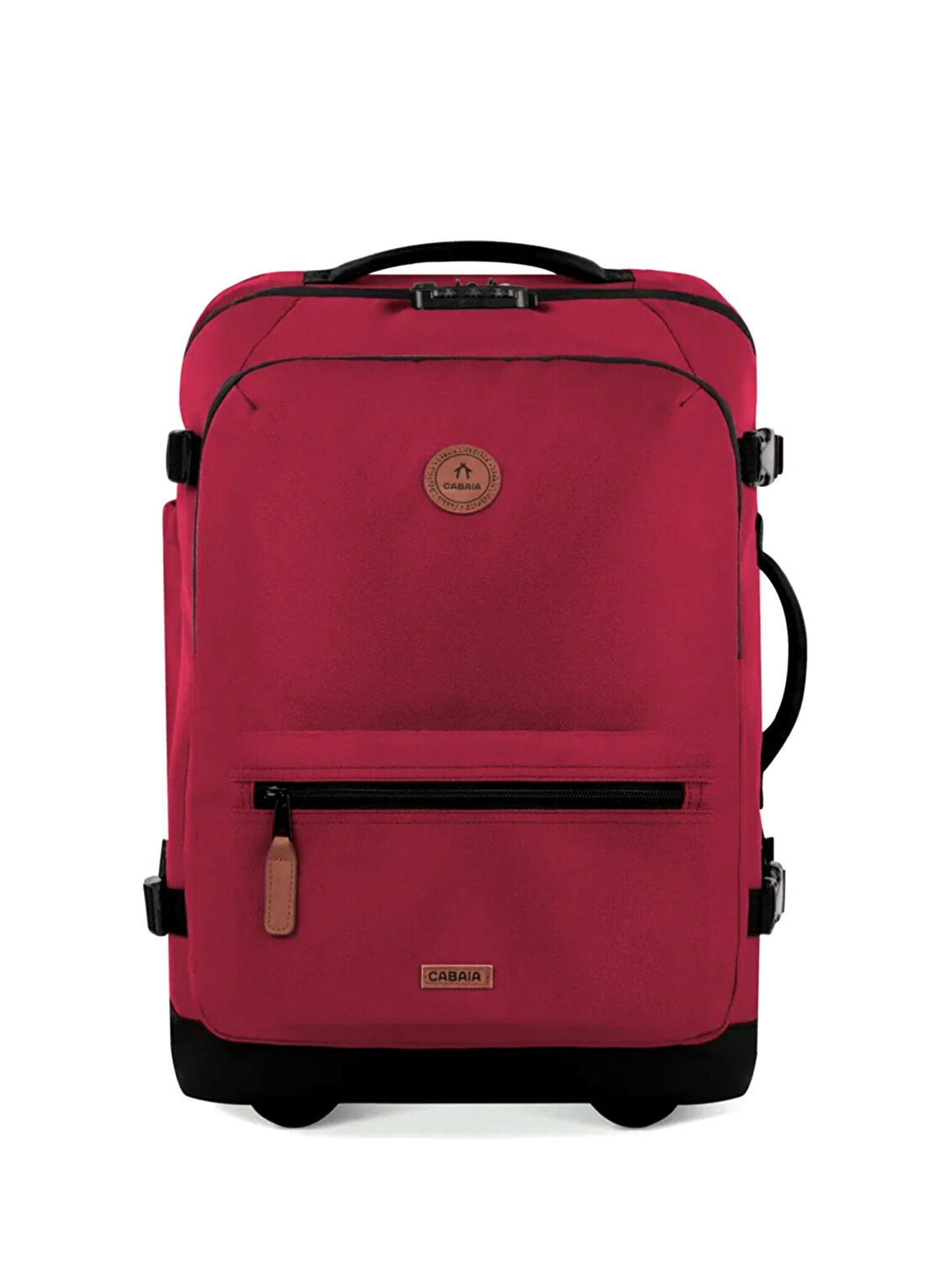 Cabaia Sibiu Soft Suitcase Bordo Küçük Boy 2 Tekerlekli Bavul