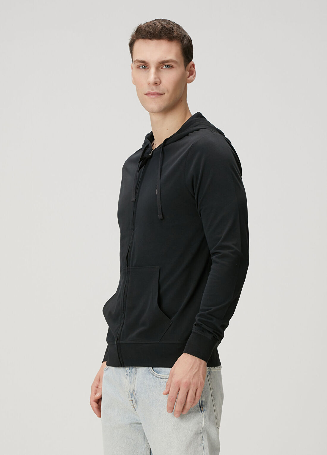 AllSaints Siyah Kapüşonlu Sweatshirt görsel 3