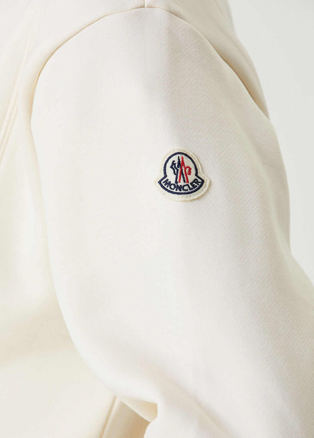 Moncler Kırık Beyaz Logolu Sweatshirt görsel 4