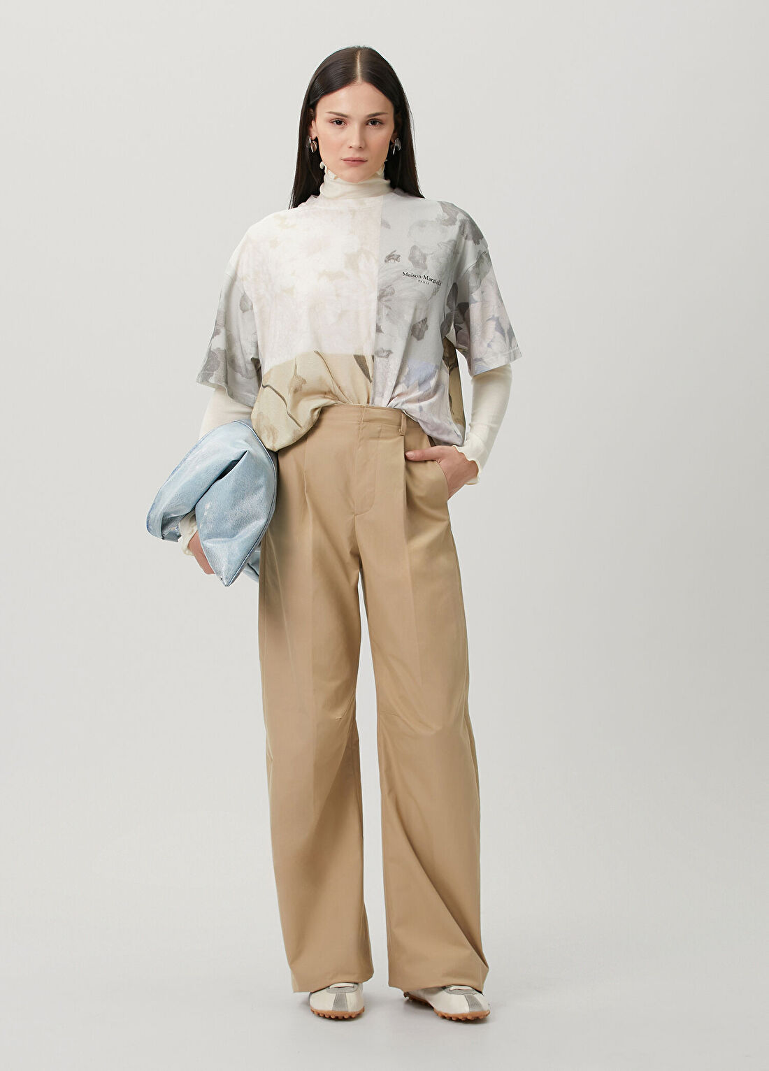 MM6 Maison Margiela Bej Baggy Pantolon