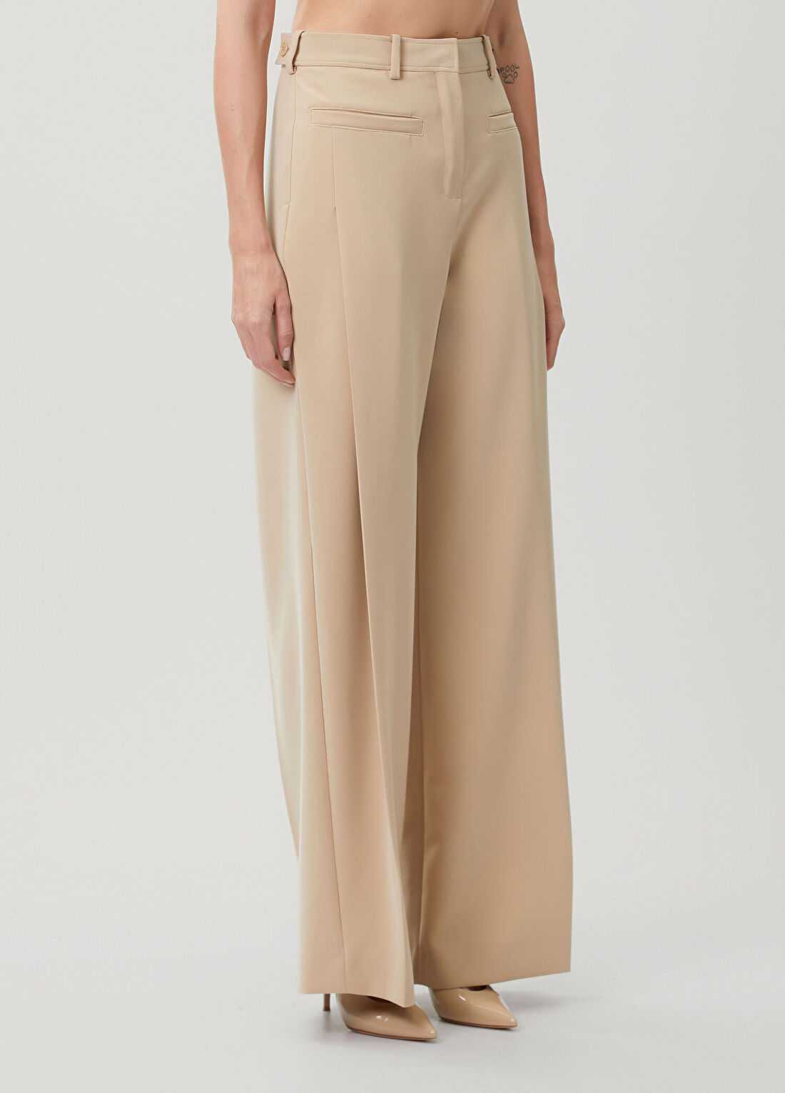 Courreges Heritage Bej Pantolon görsel 2