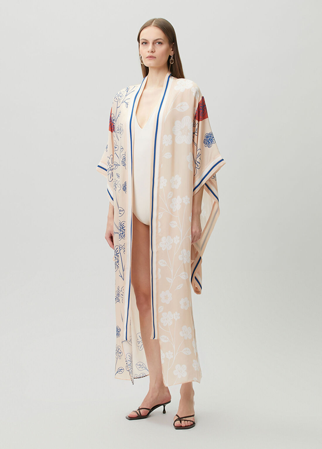 Jaquette Helena Bej Kimono görsel 2
