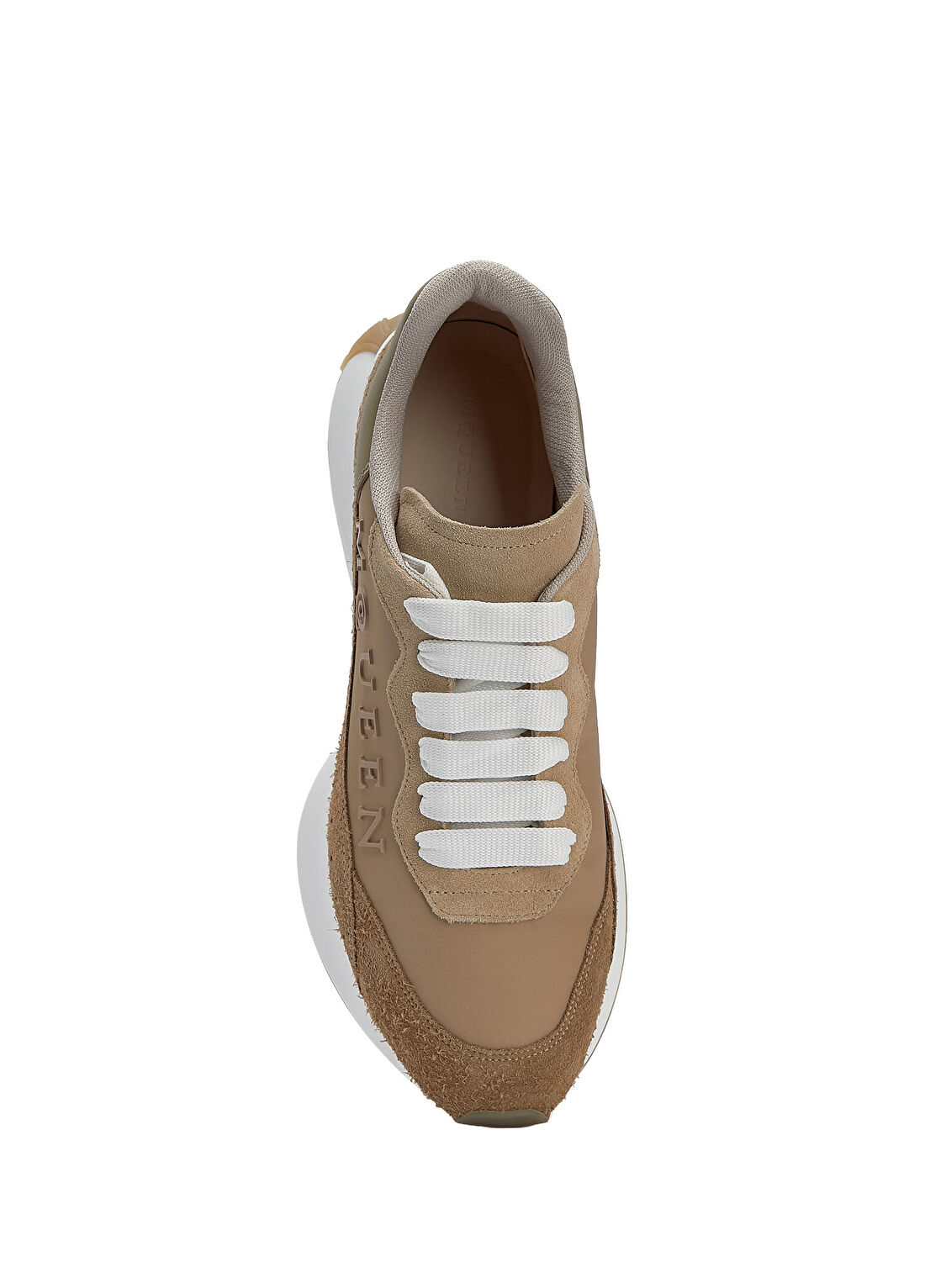 McQueen Sprint Runner Bej Erkek Deri Sneaker görsel 4