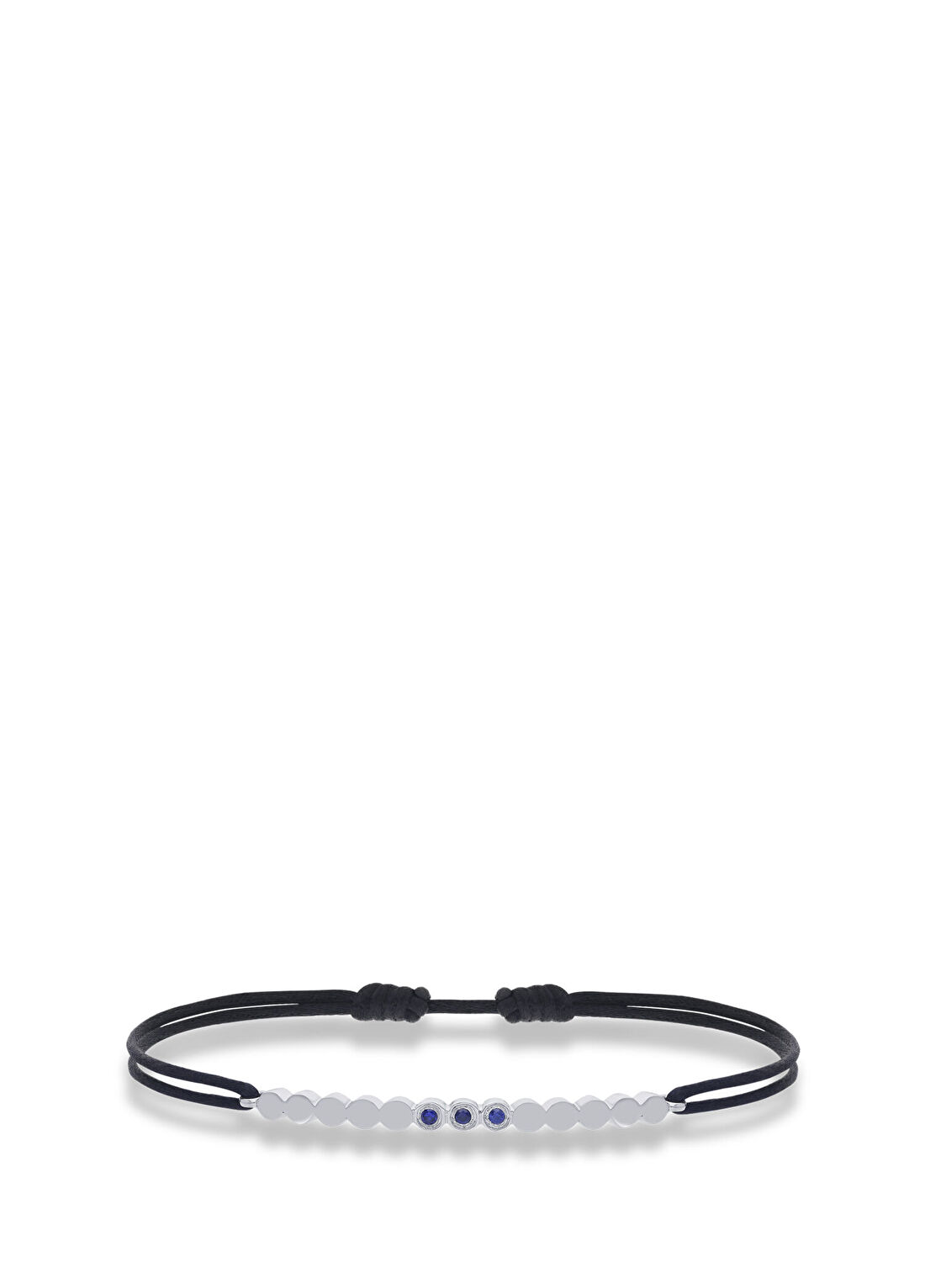 Aleyna Cebeci Jewelry Azure Safir Taşlı Erkek Gümüş Bileklik