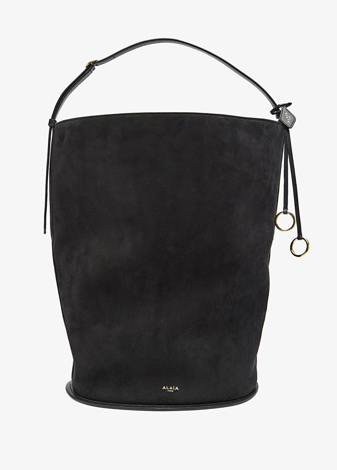 Alaïa Large Siyah Kadın Süet Çanta görsel 2