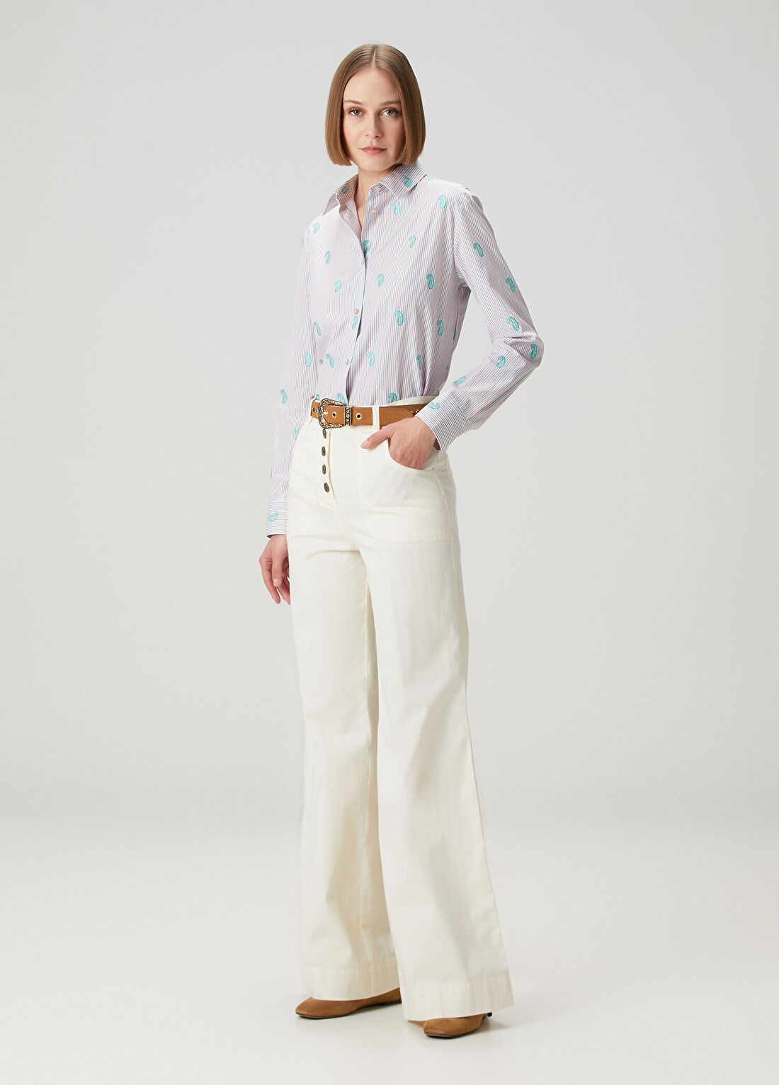 Etro Çok Renkli Paisley Nakışlı Gömlek görsel 2