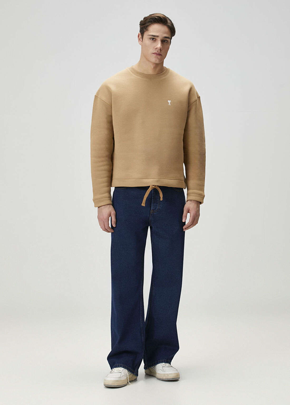 Ami Paris Taba Sweatshirt görsel 2