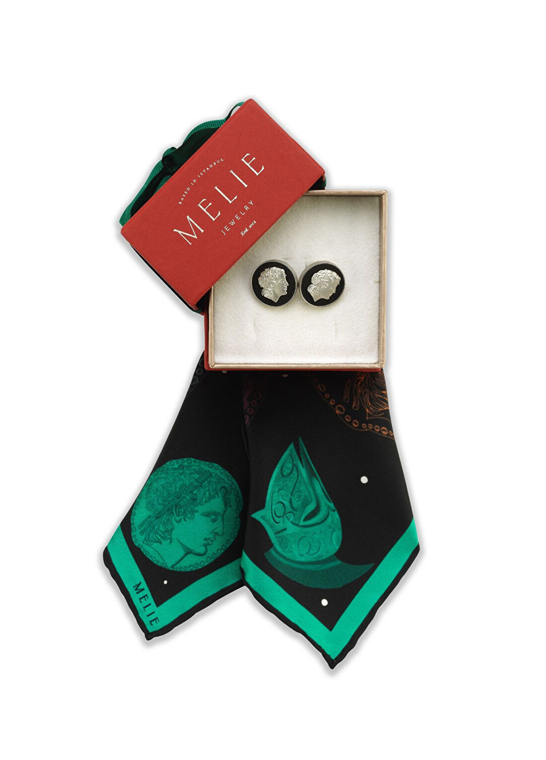 Melie Jewelry Marcus Kol Düğmesi Mini Erkek Hediye Seti görsel 2