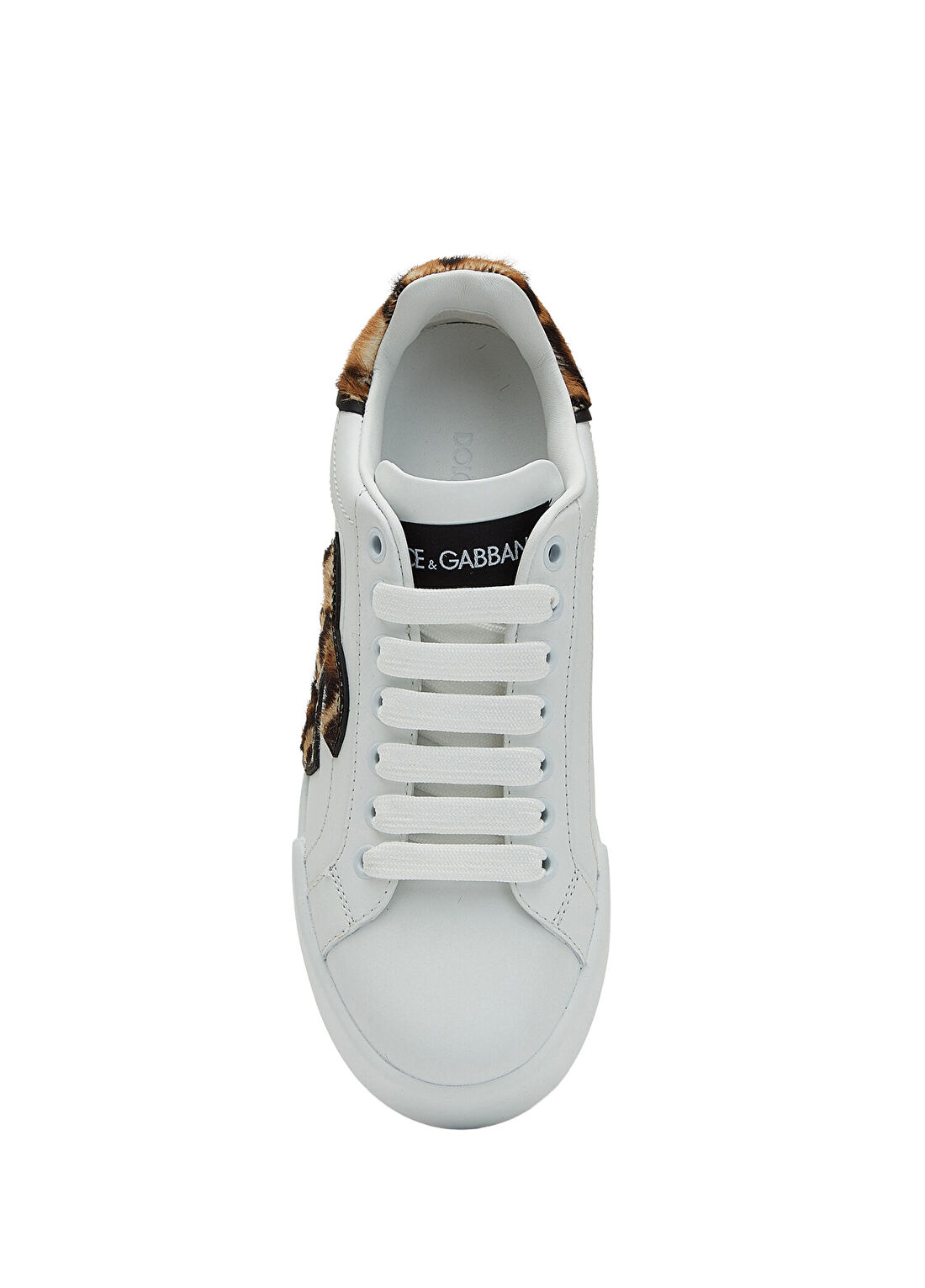 Dolce&Gabbana Beyaz Kadın Deri Sneaker görsel 4