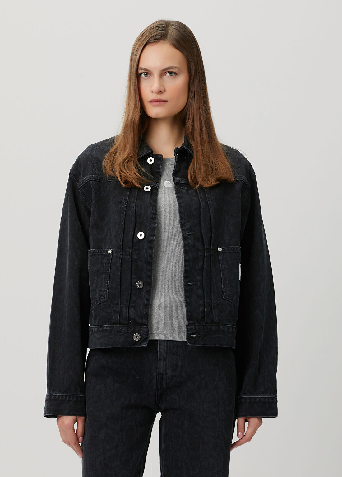 Carhartt WIP Belmar Siyah Denim Ceket