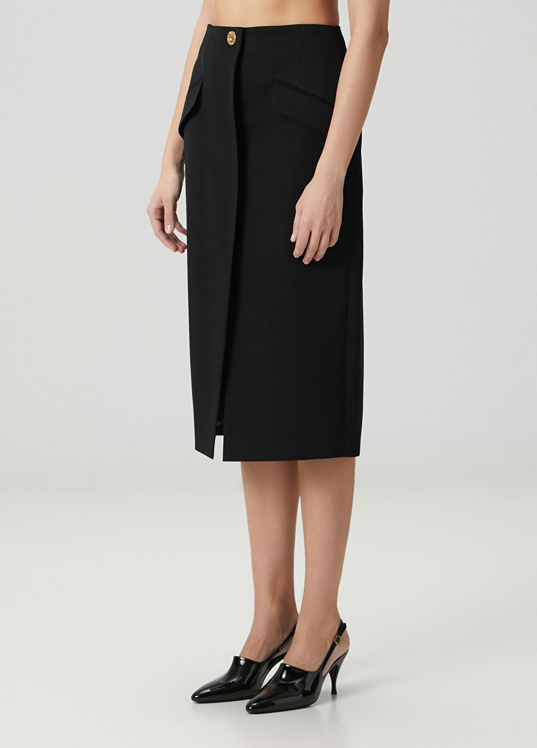 Givenchy Siyah Midi Yün Etek görsel 2