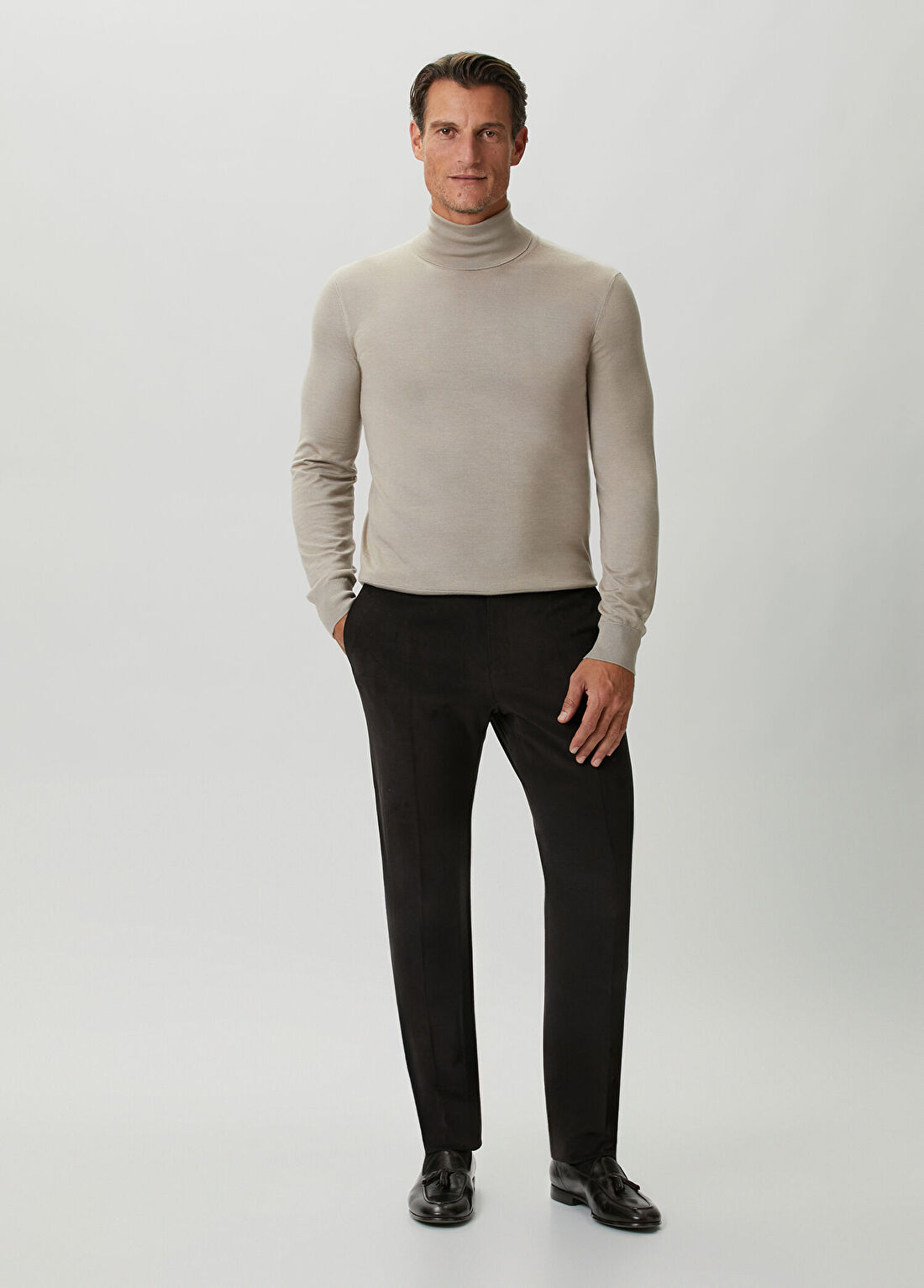 Zegna Bej Kaşmir Triko görsel 2