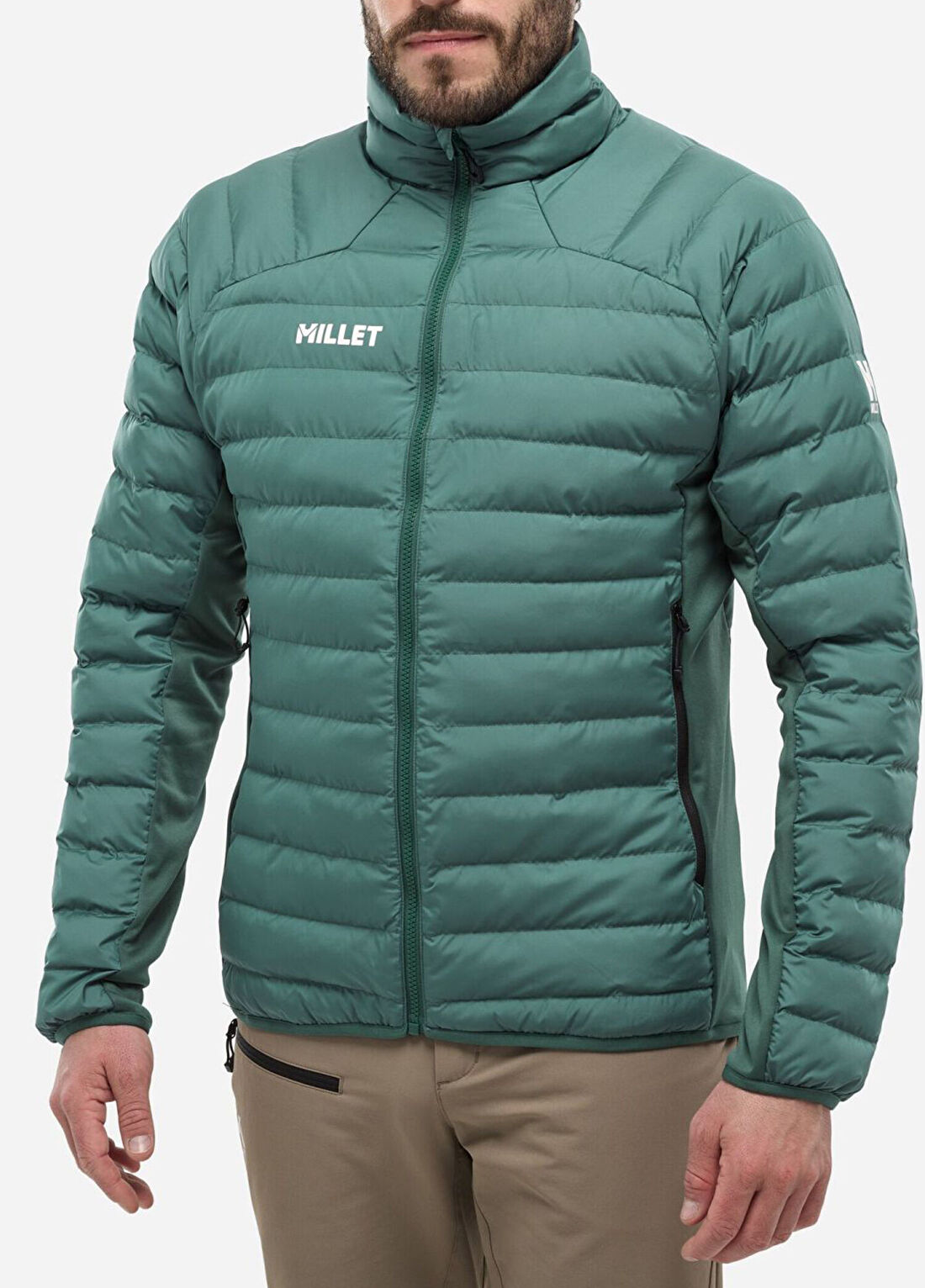 Millet Fitz Roy Yeşil Kaztüyü Kapüşonlu Erkek Ceket MIV9883 N4238 görsel 3
