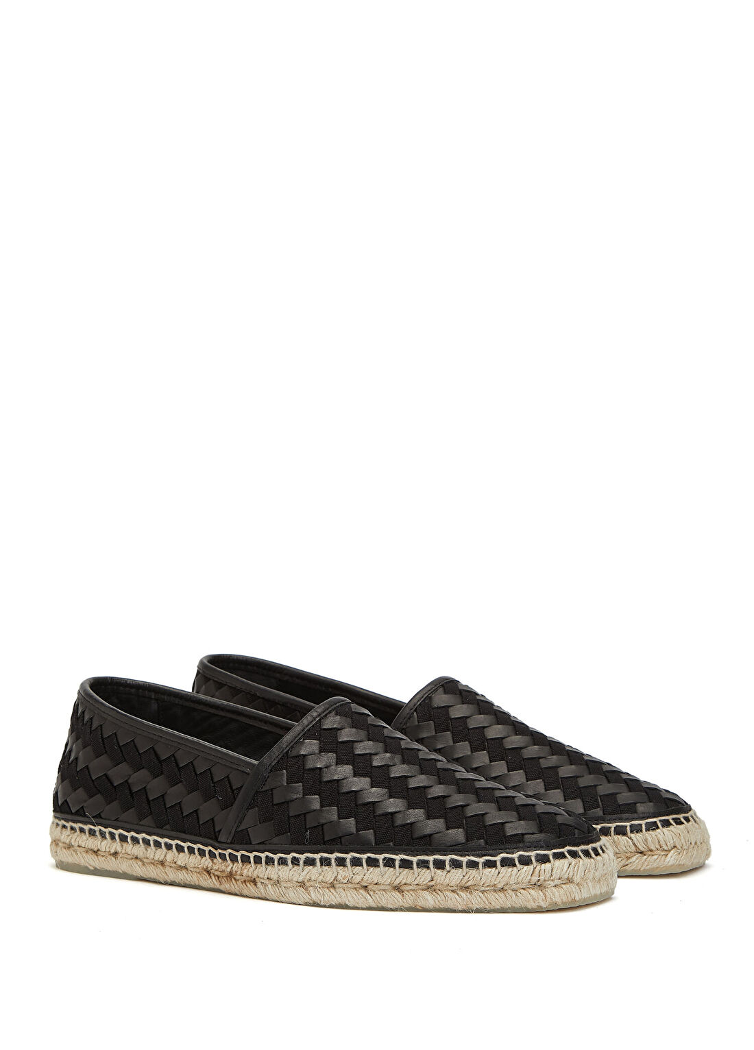 Castaner Paolo/286 Siyah Erkek Deri Espadril görsel 2