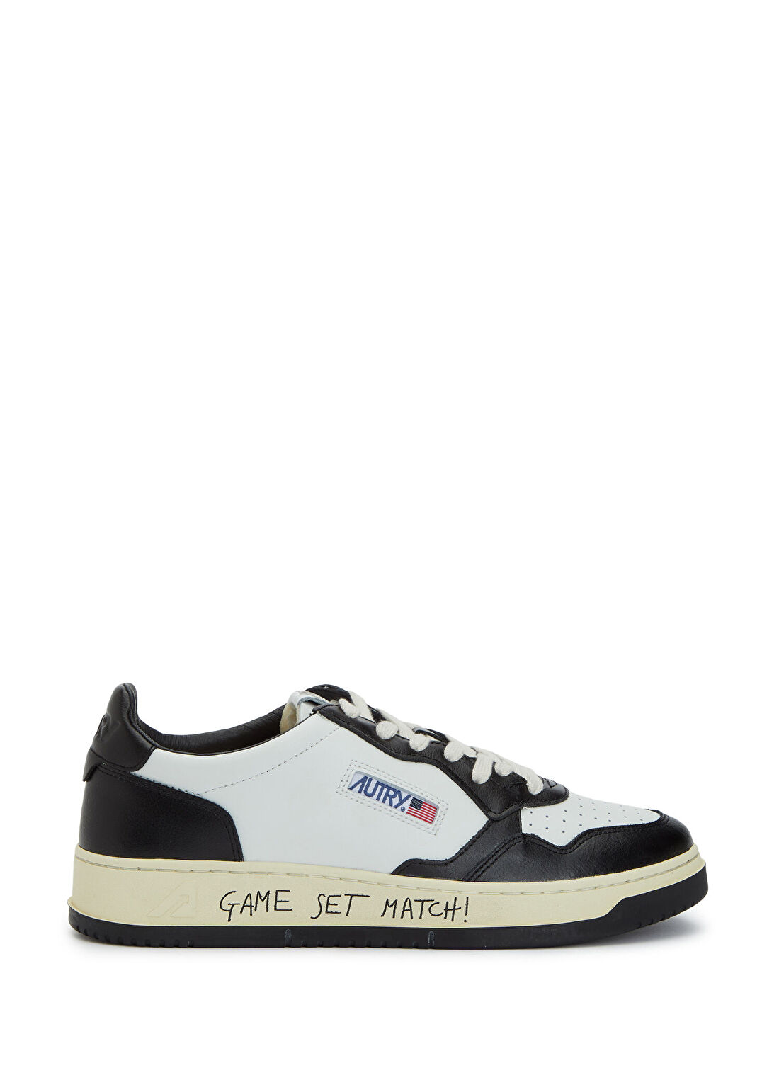 Autry Medalist Siyah Beyaz Erkek Deri Sneaker