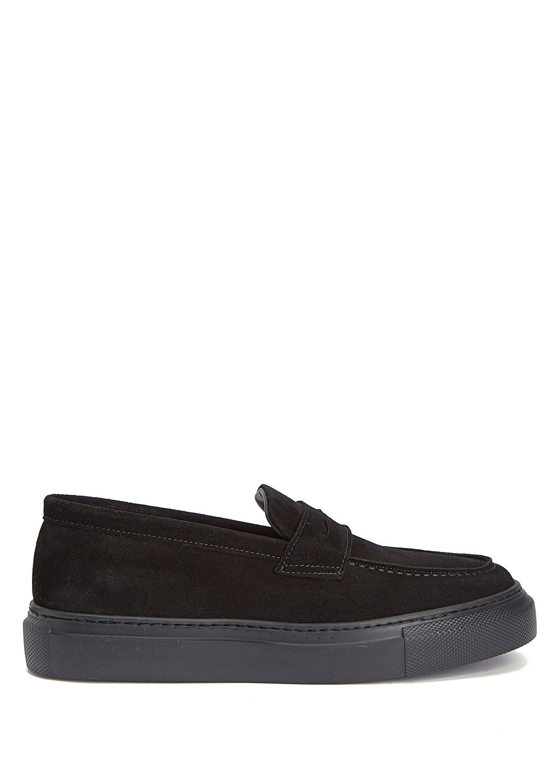 Academia Siyah Spor Taban Erkek Süet Loafer