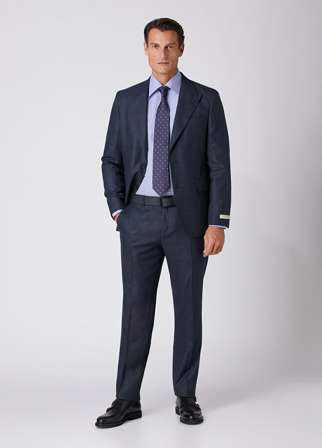 Beymen Collection Custom Fit Mavi Çizgili Gömlek görsel 2