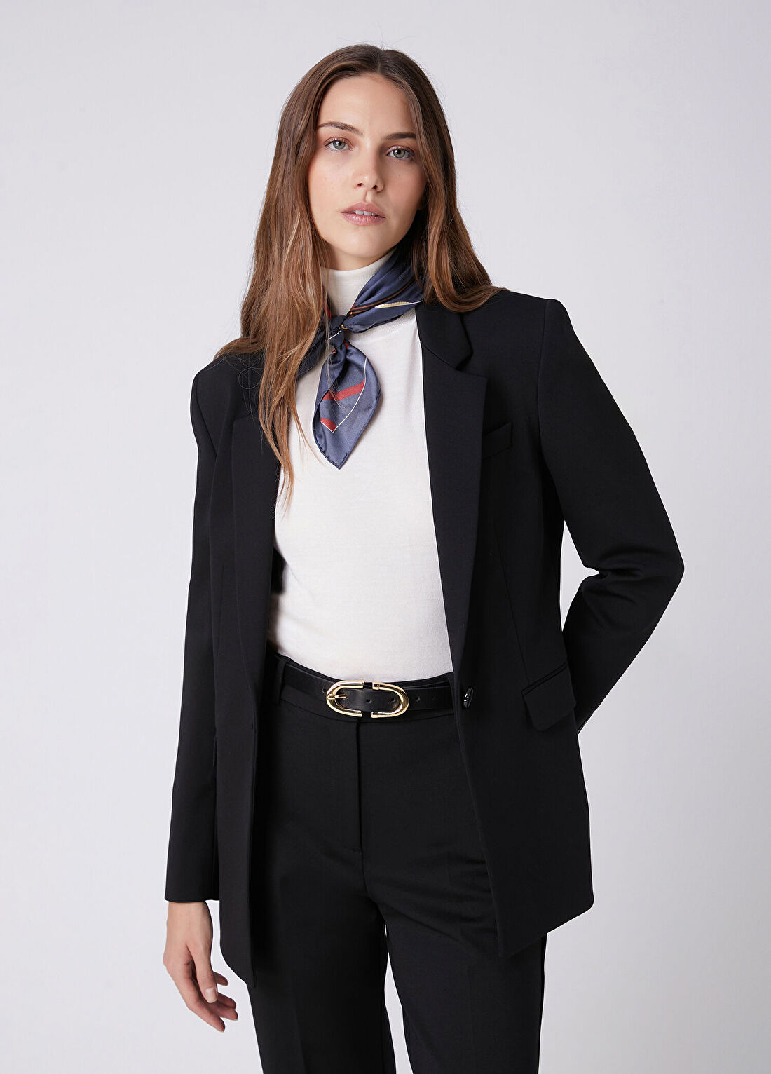 Beymen Club Siyah Tek Düğmeli Blazer görsel 4