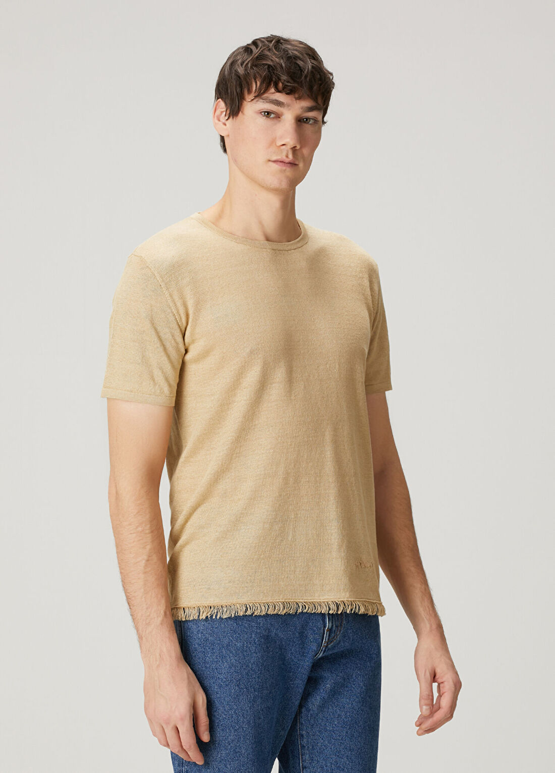 Alanui Krem Keten T-shirt görsel 3