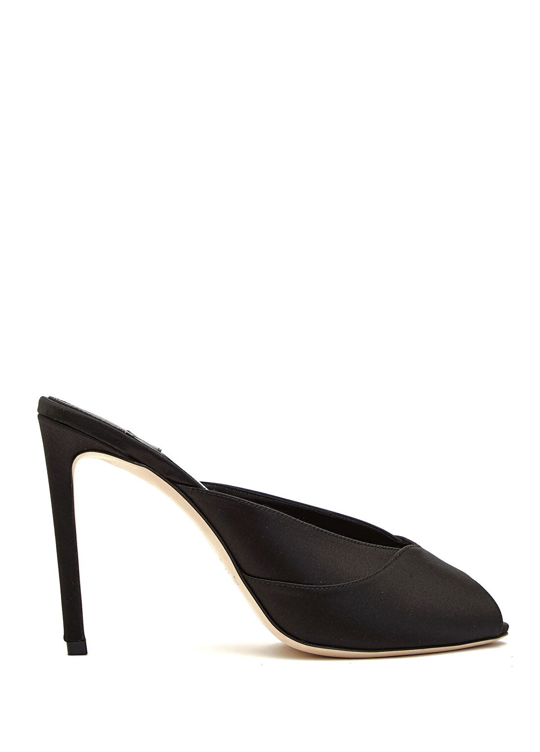 Jimmy Choo Brigitte Siyah Saten Topuklu Terlik