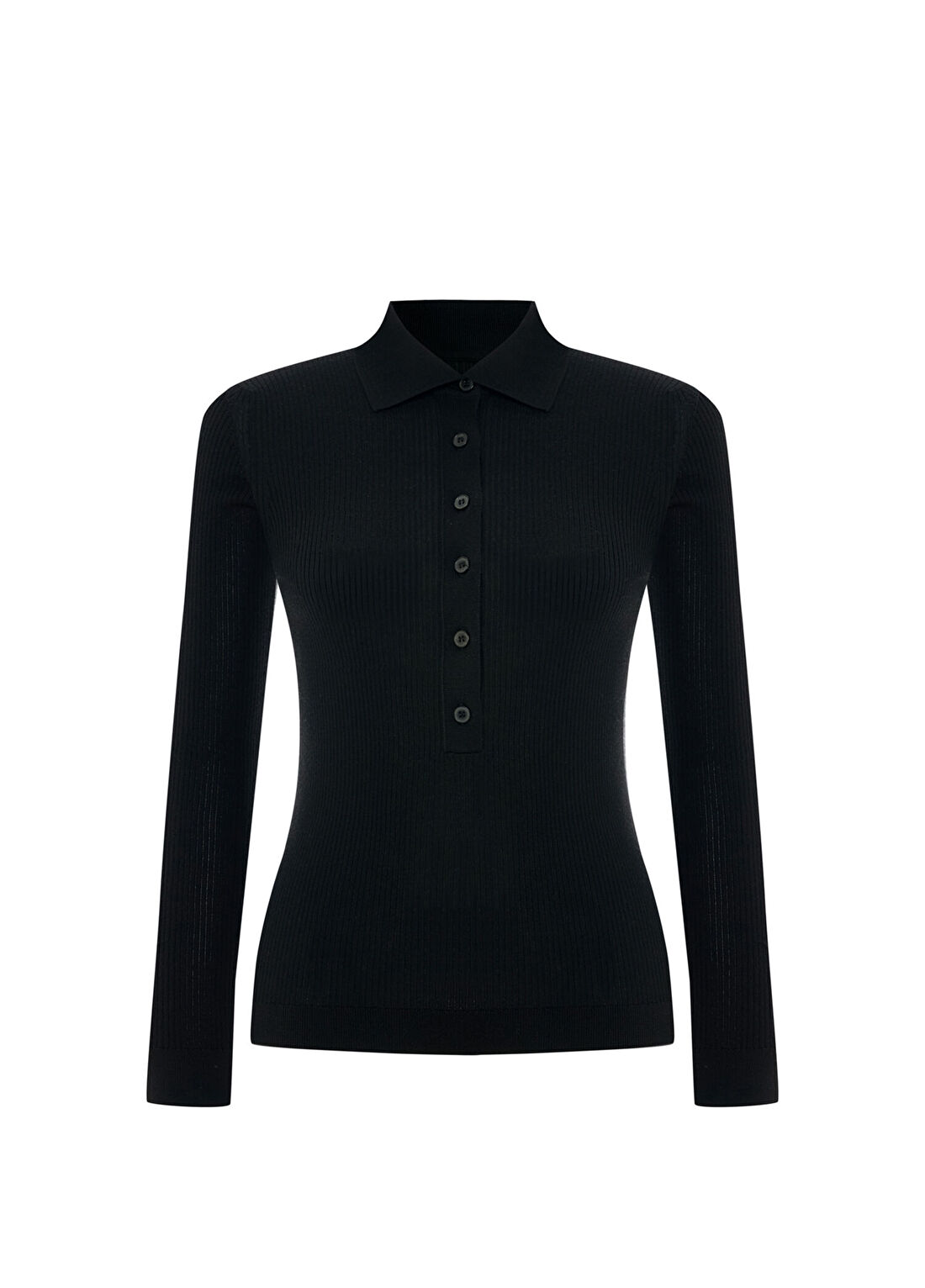 Rawe Waverly Black Polo Yaka Kadın Triko