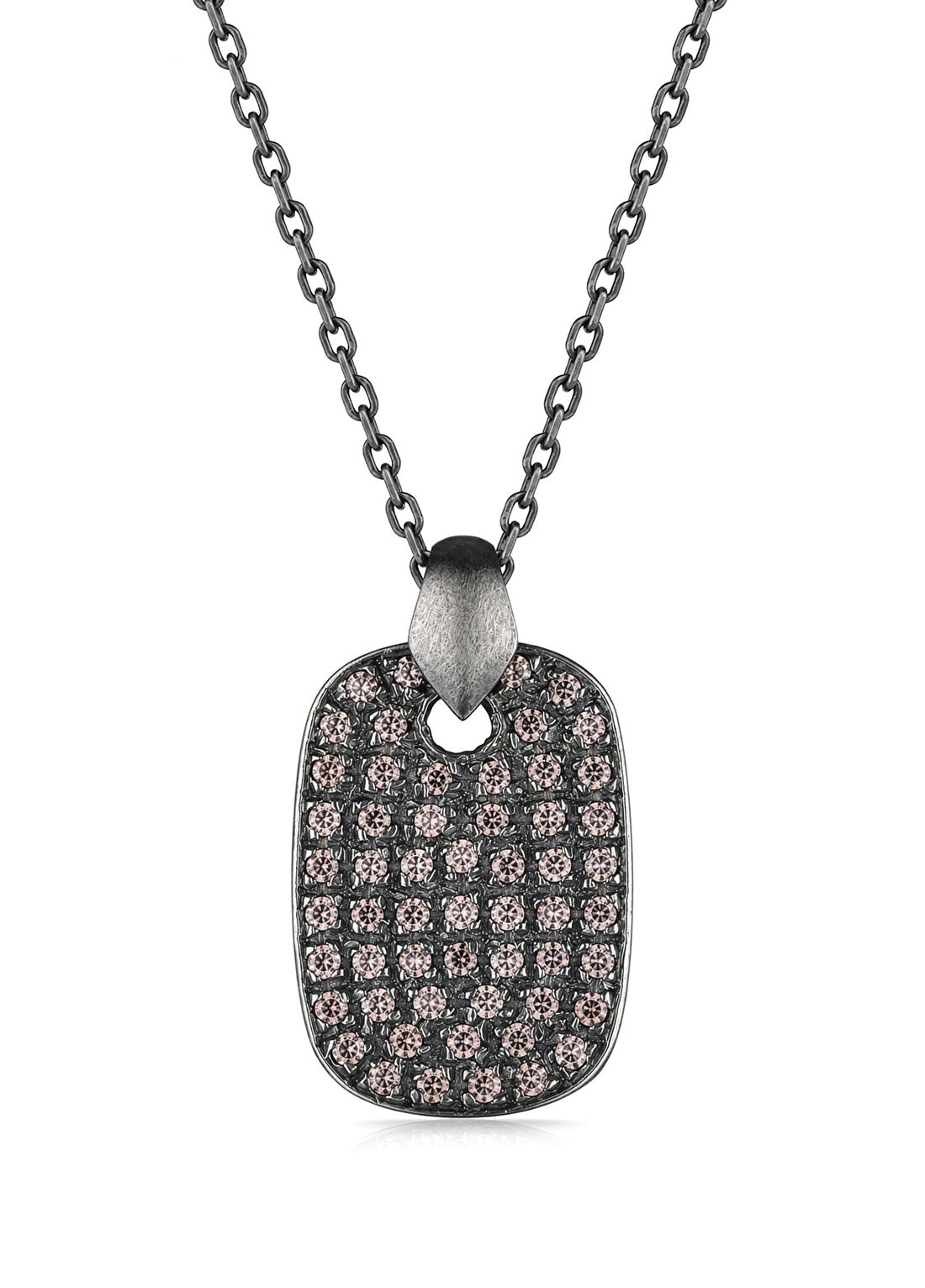 Dunkel Design Matbu Brown Taşlı 925 Ayar Gümüş Erkek Kolye