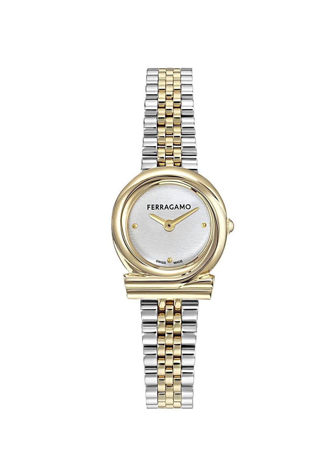 Ferragamo SFNN00226 Altın Rengi Metalik Gri Çelik Kadın Kol Saati