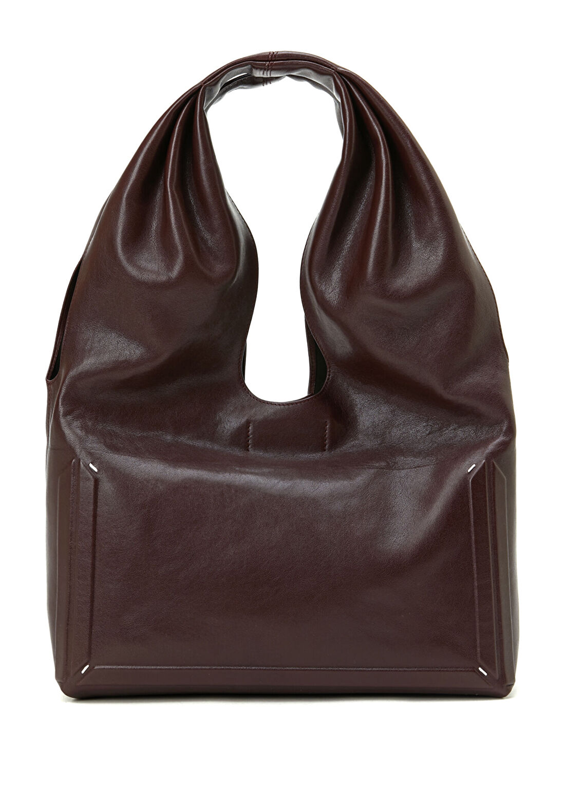 Maison Margiela Box Bag Medium Bordo Kadın Deri Çanta