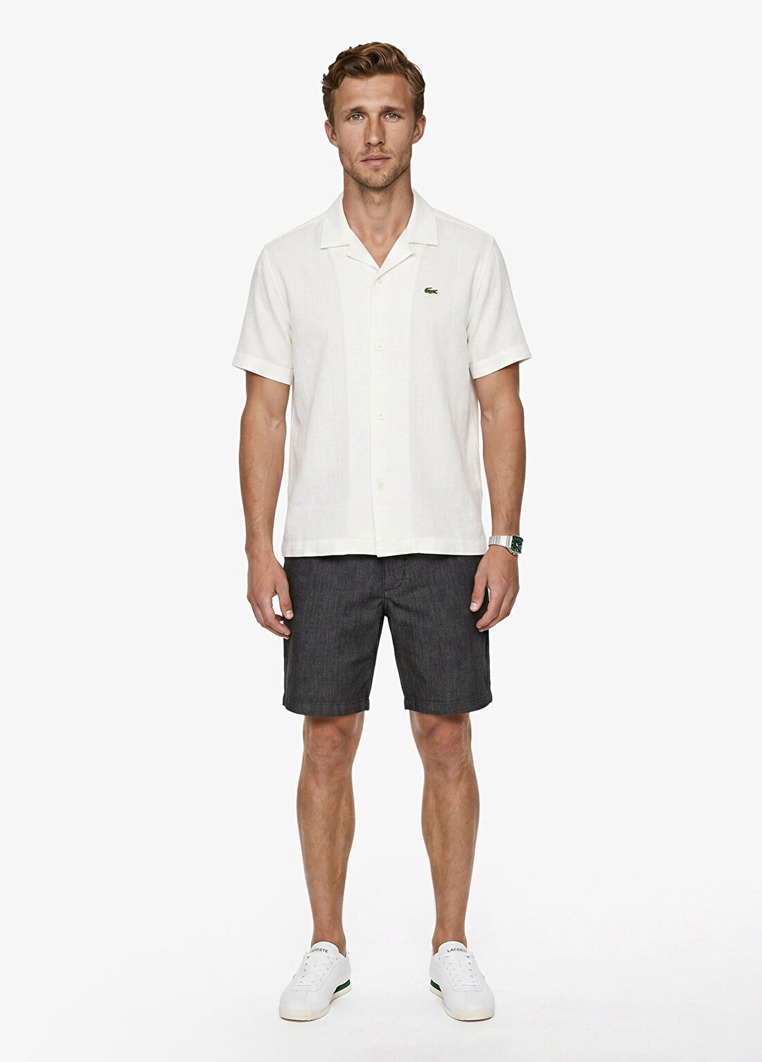 Lacoste Siyah Slim Fit Erkek Bermuda Şort