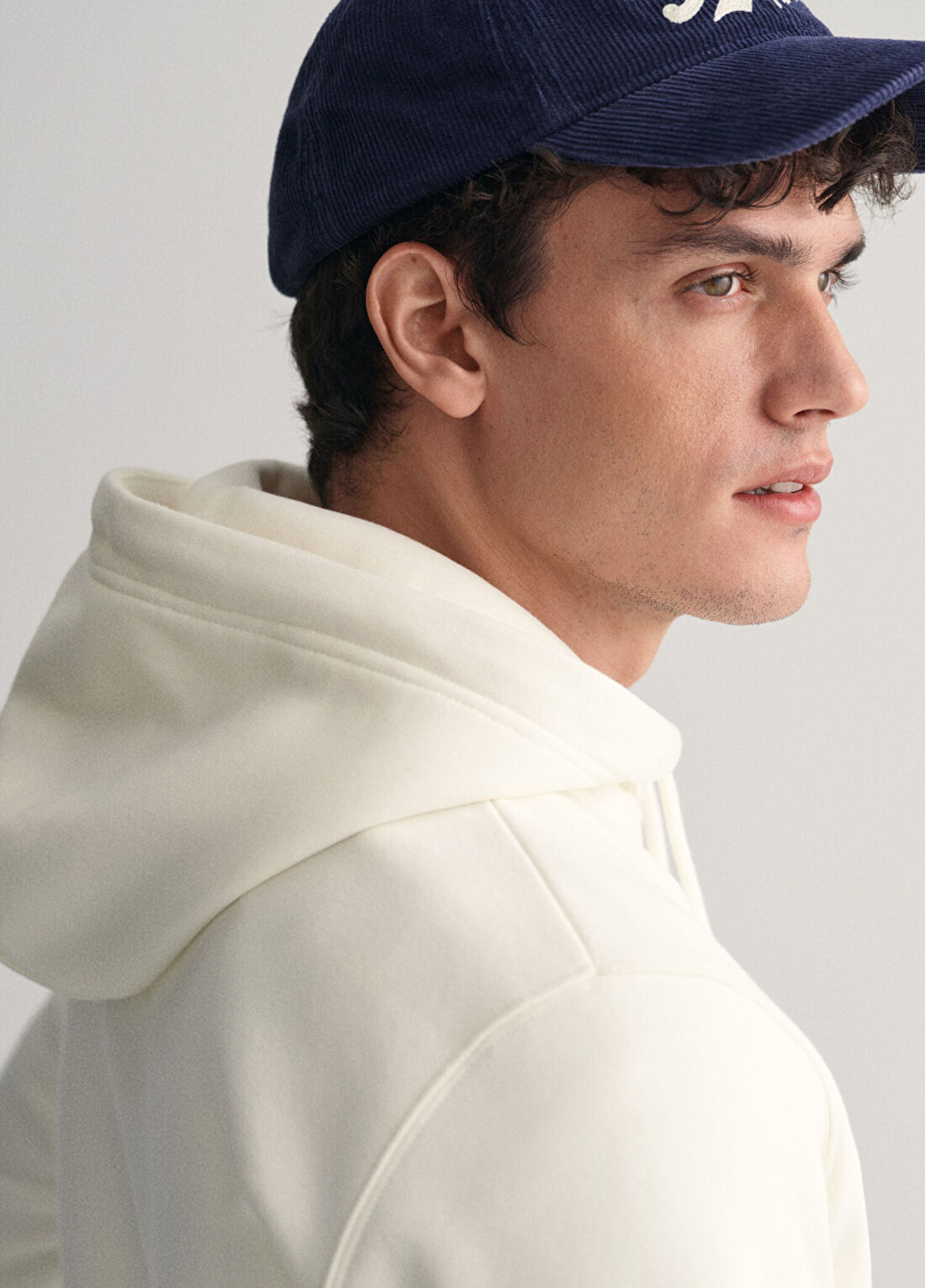 Gant Krem Kapüşonlu Regular Fit Erkek Sweatshirt görsel 4