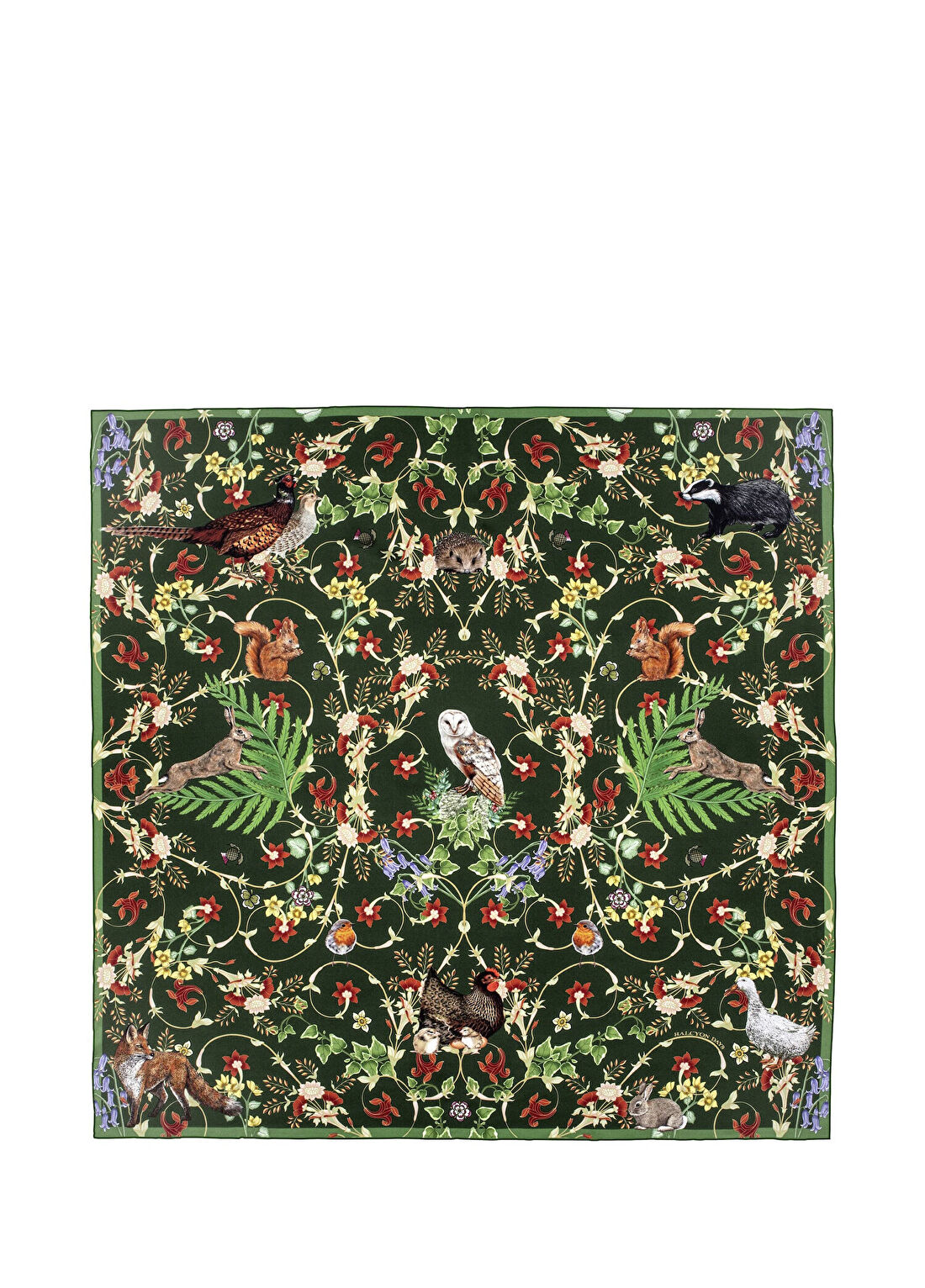 Halcyon Days Dünyanın Kutlaması %100 İpek Eşarp 90x90 cm