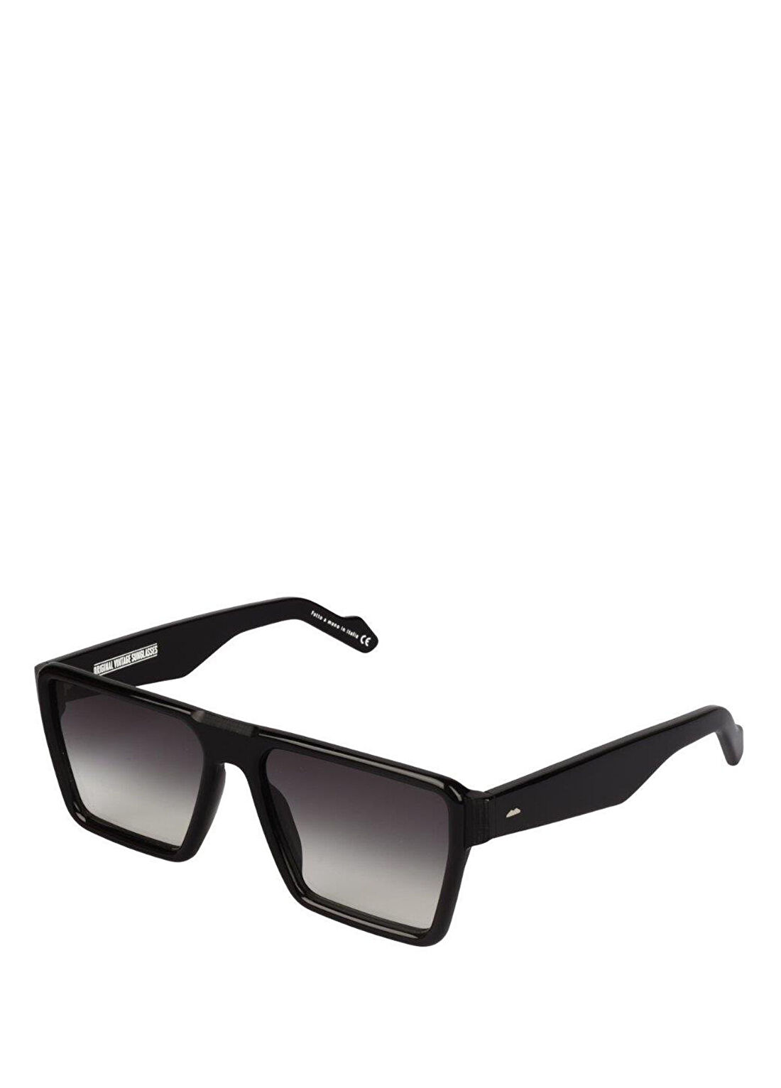 Original Vintage Sunglasses Zeroclub ZC 02 Black Asetat Unisex Güneş Gözlüğü