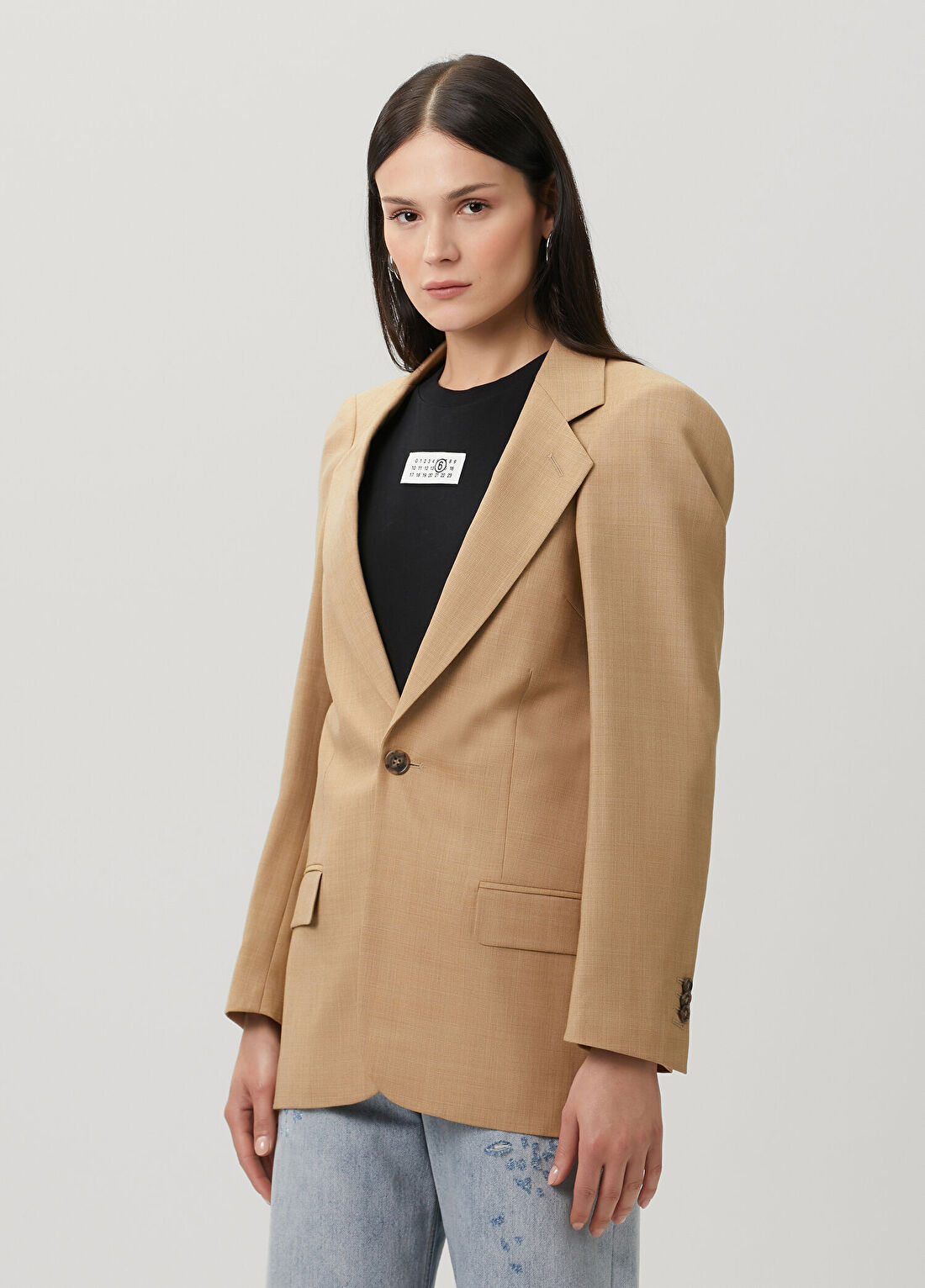 MM6 Maison Margiela Camel Keten Pantolon