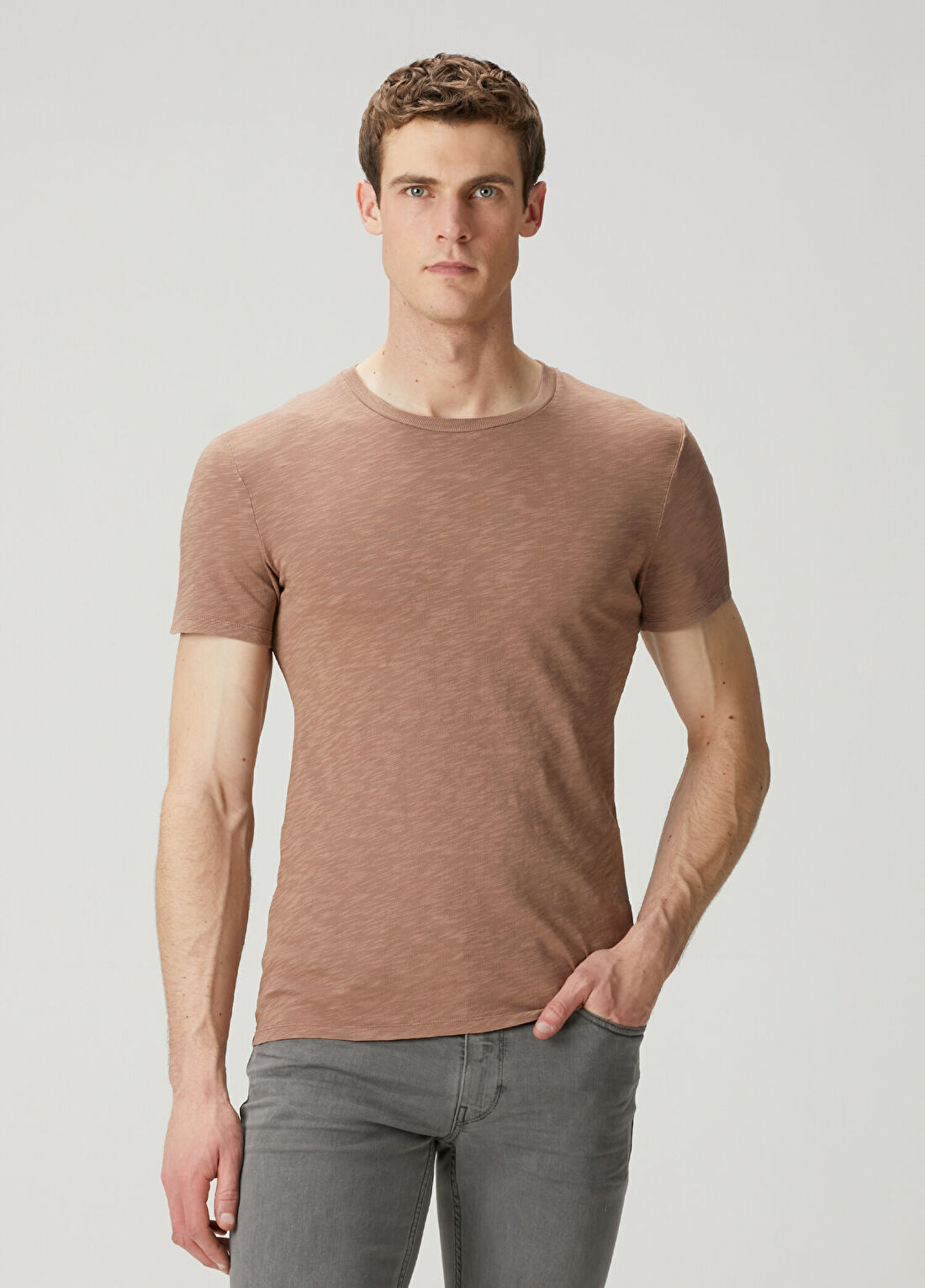 American Vintage Açık Kahverengi T-shirt