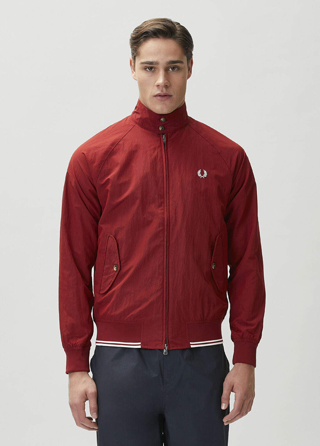Fred Perry Harrington Crinkle Kırmızı Ceket