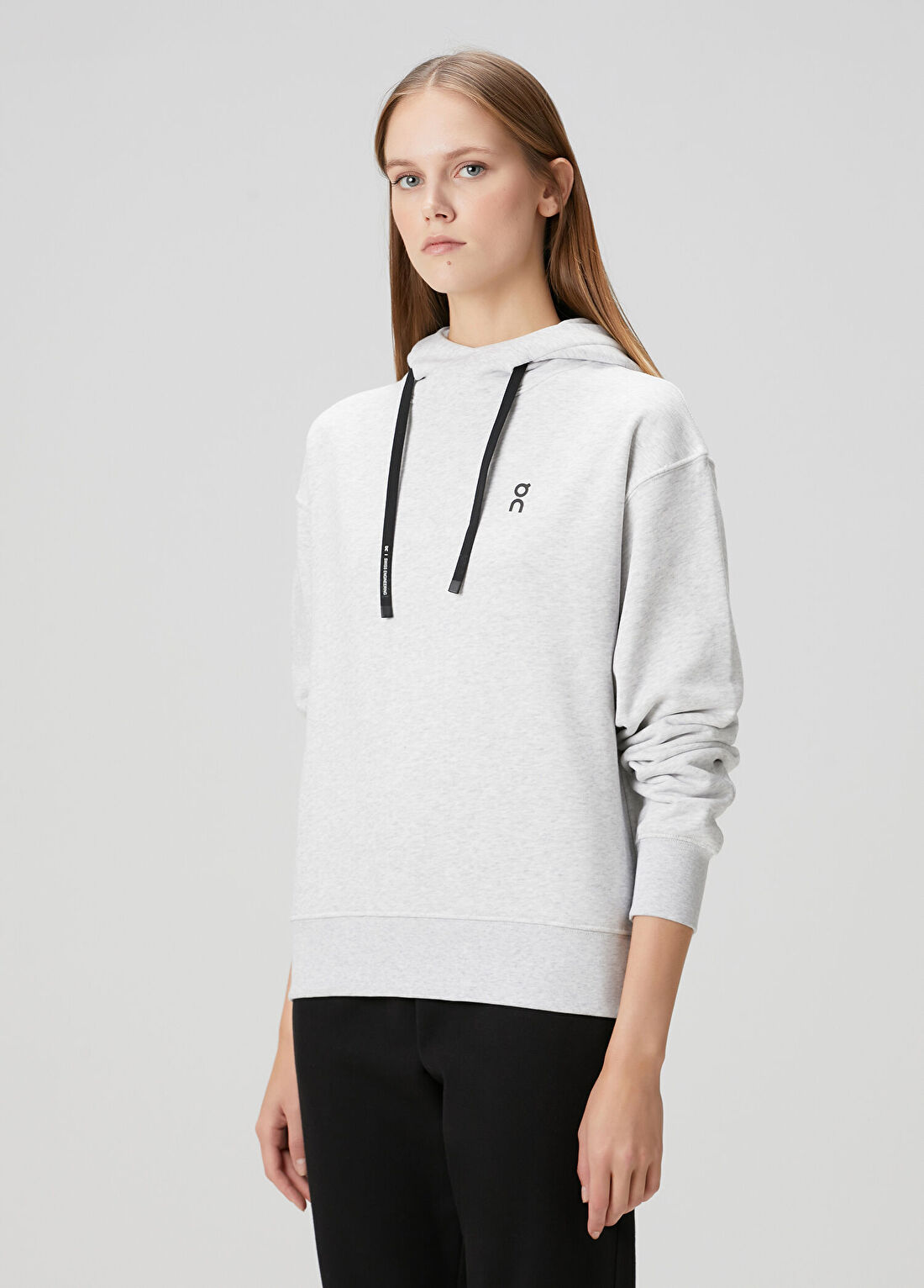 On Gri Kapüşonlu Sweatshirt görsel 3