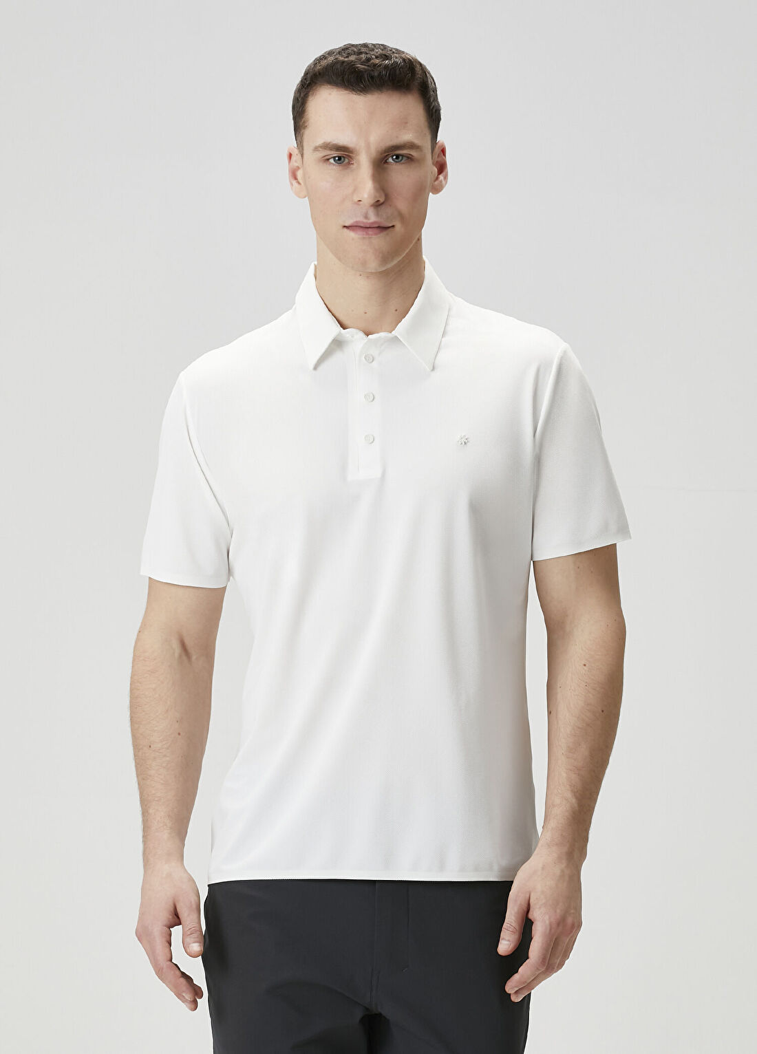 Isaora Ultra Light Mentalist Beyaz Polo Yaka T-shirt