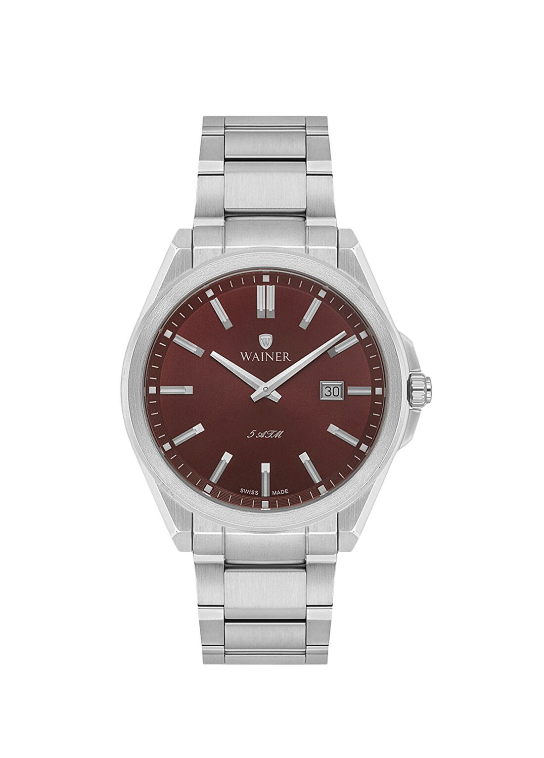 Wainer WA.17700-B Gümüş Metal Erkek Kol Saati