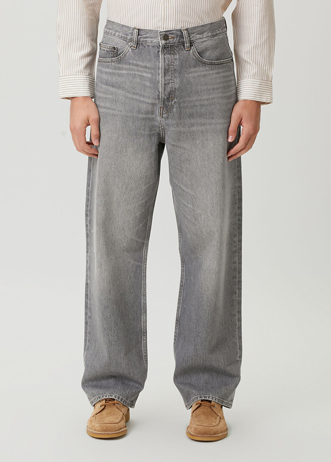 Frame Denim Açık Gri Jean Pantolon görsel 2