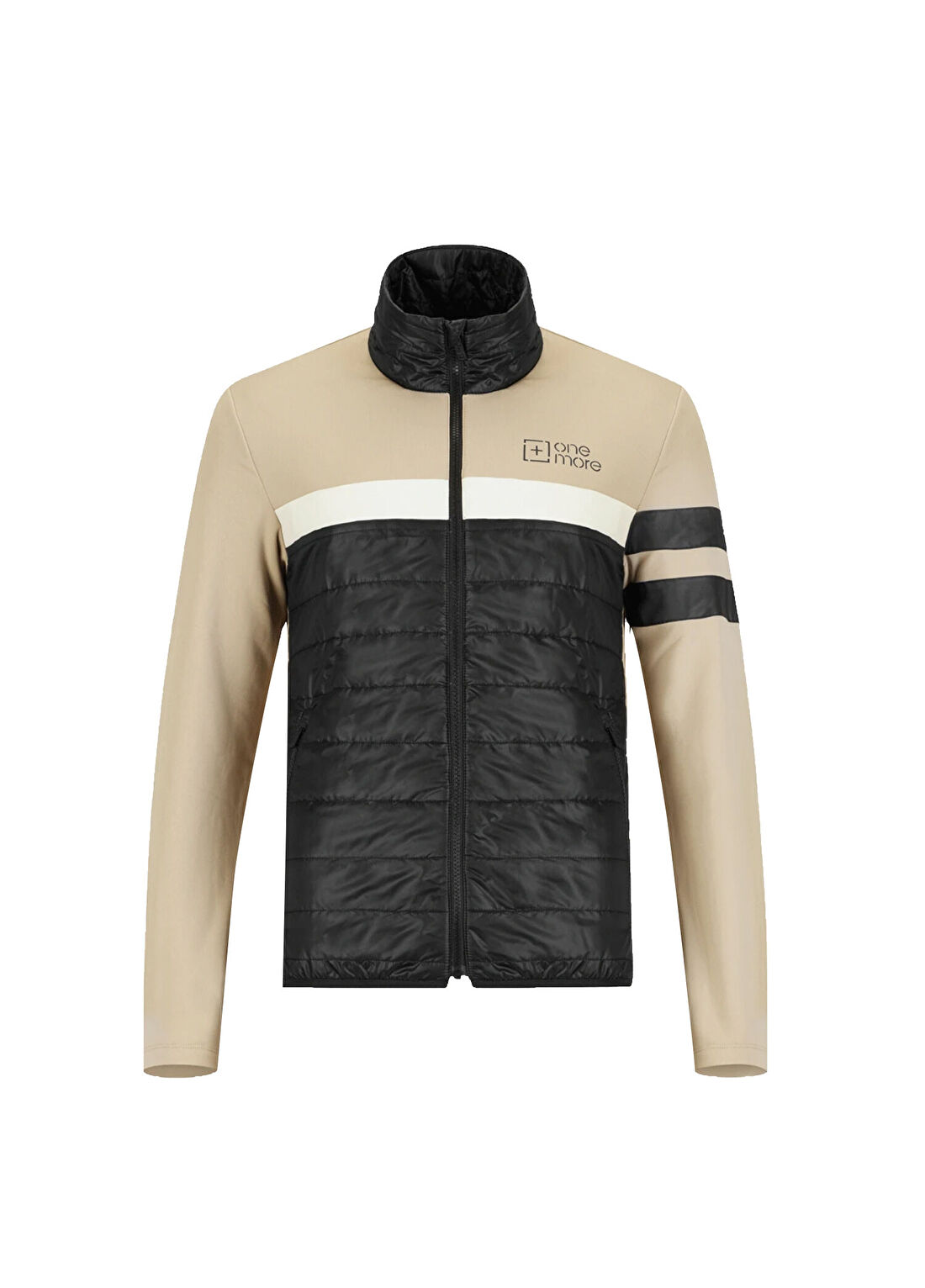 Onemore 611-Ultralıght Paddedtech Sweater Siyah Bej Erkek Sweatshirt