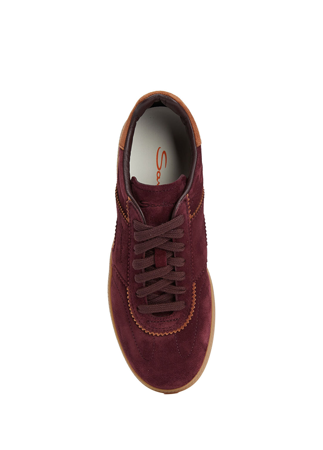 Santoni Bordo Kadın Süet Sneaker görsel 4