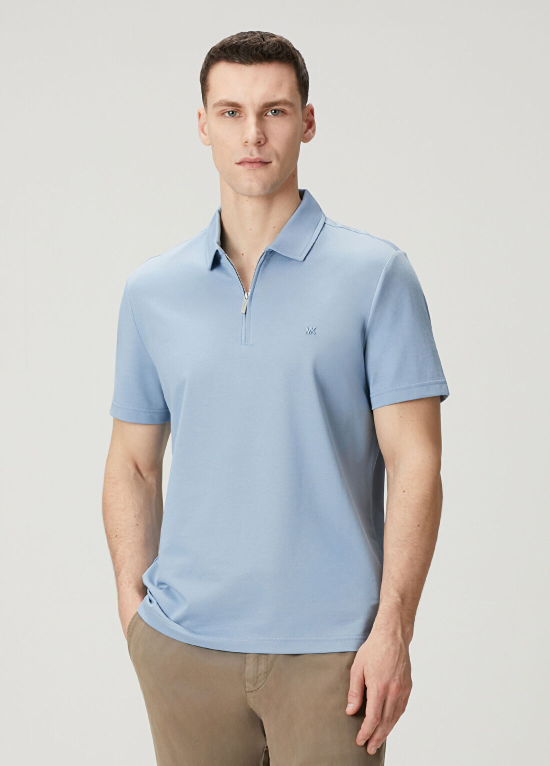 Michael Kors Açık Mavi Polo Yaka T-shirt