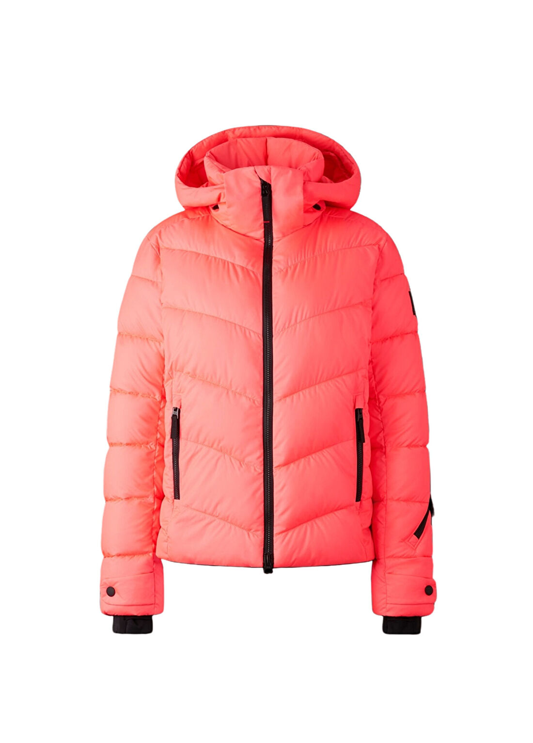 Bogner Fire & Ice Saelly 2 Mercan Rengi Kapüşonlu Kadın Kayak Montu