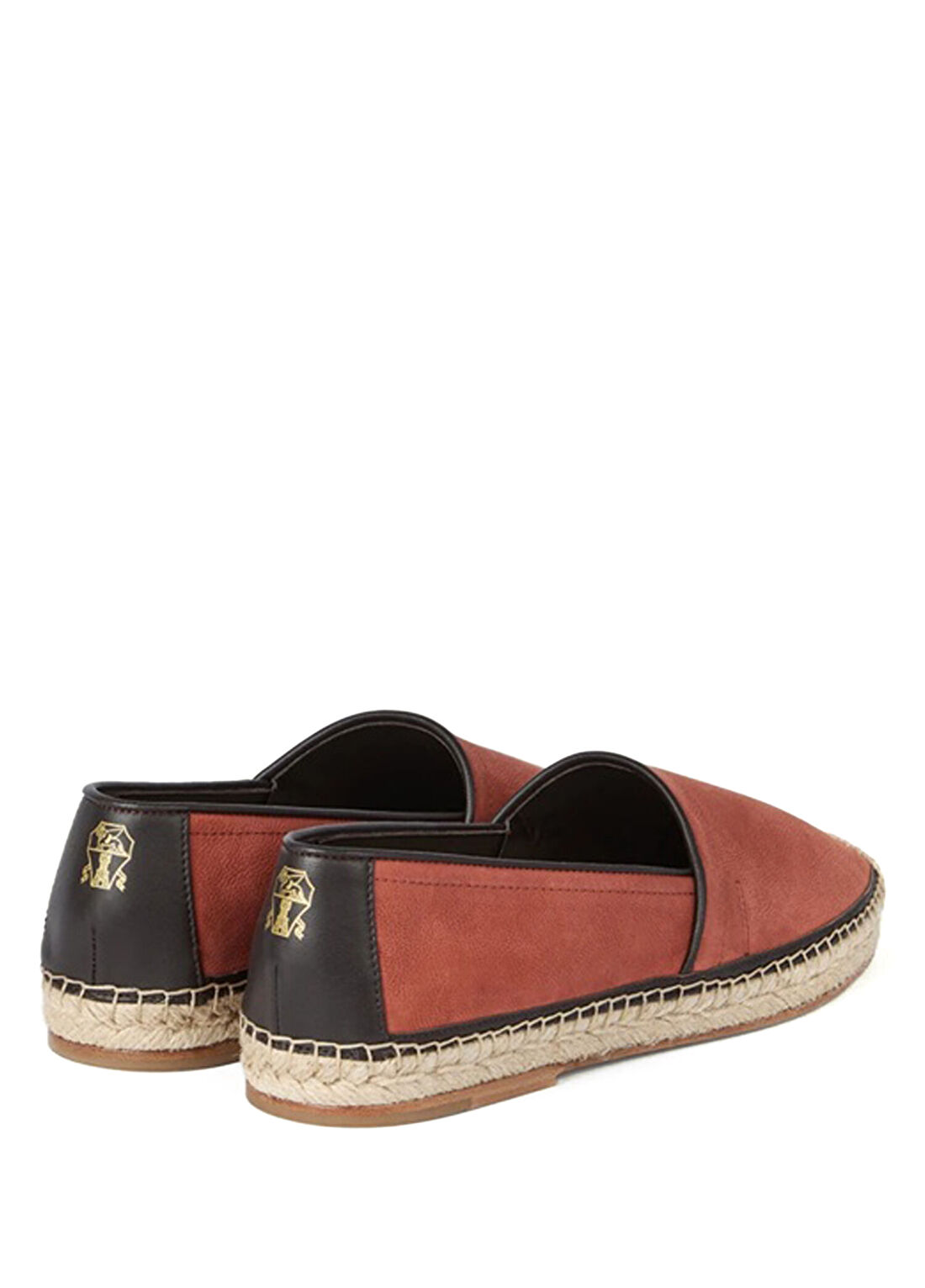 Brunello Cucinelli Kiremit Erkek Deri Espadril görsel 3